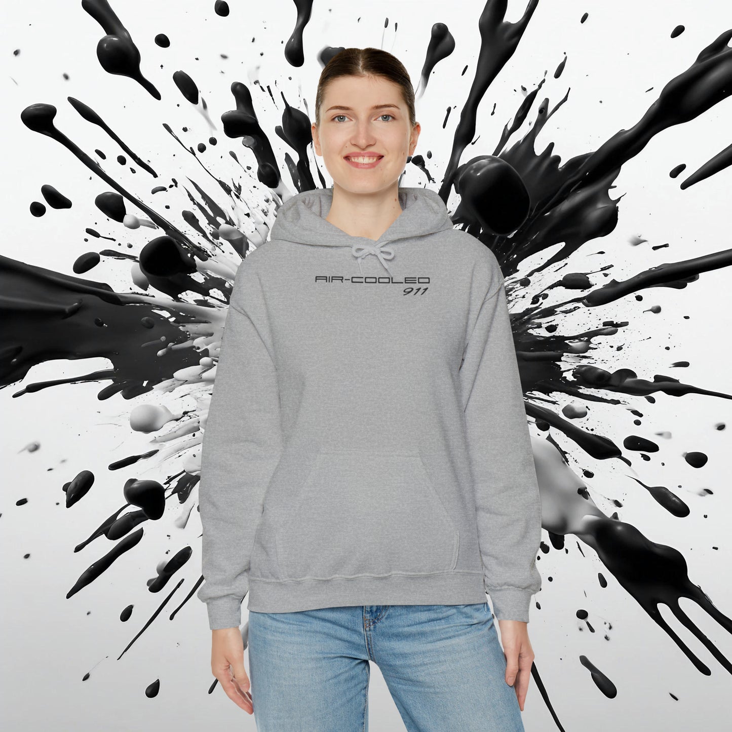 Porsche 911 Air-Cooled Unisex Hoodie - Heritage - Homage - Cozy Hooded Sweatshirt - Gift - Vintage - Hang Out in Warmth - Car Enthusiast - AI Print Spot