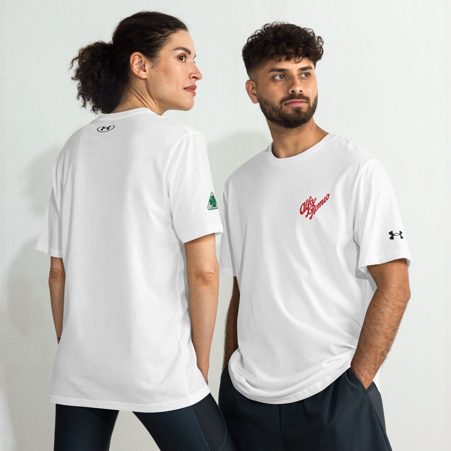 Under Armour Performance T-Shirt with Vintage Alfa Romeo Embroidery - AI Print Spot