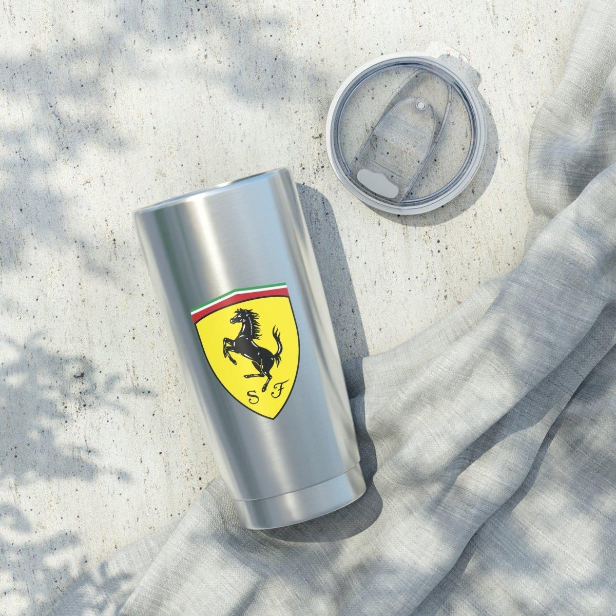 Ferrari Full Color Prancing Horse + Ferrari Logo Vagabond 20oz Tumbler - AI Print Spot