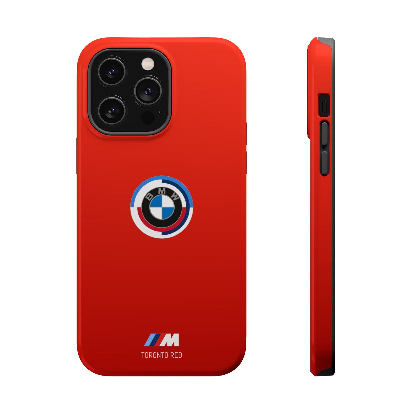 BMW G8X Toronto Red iPhone MagSafe Tough Case - 50 Jahre Logo and M Piping