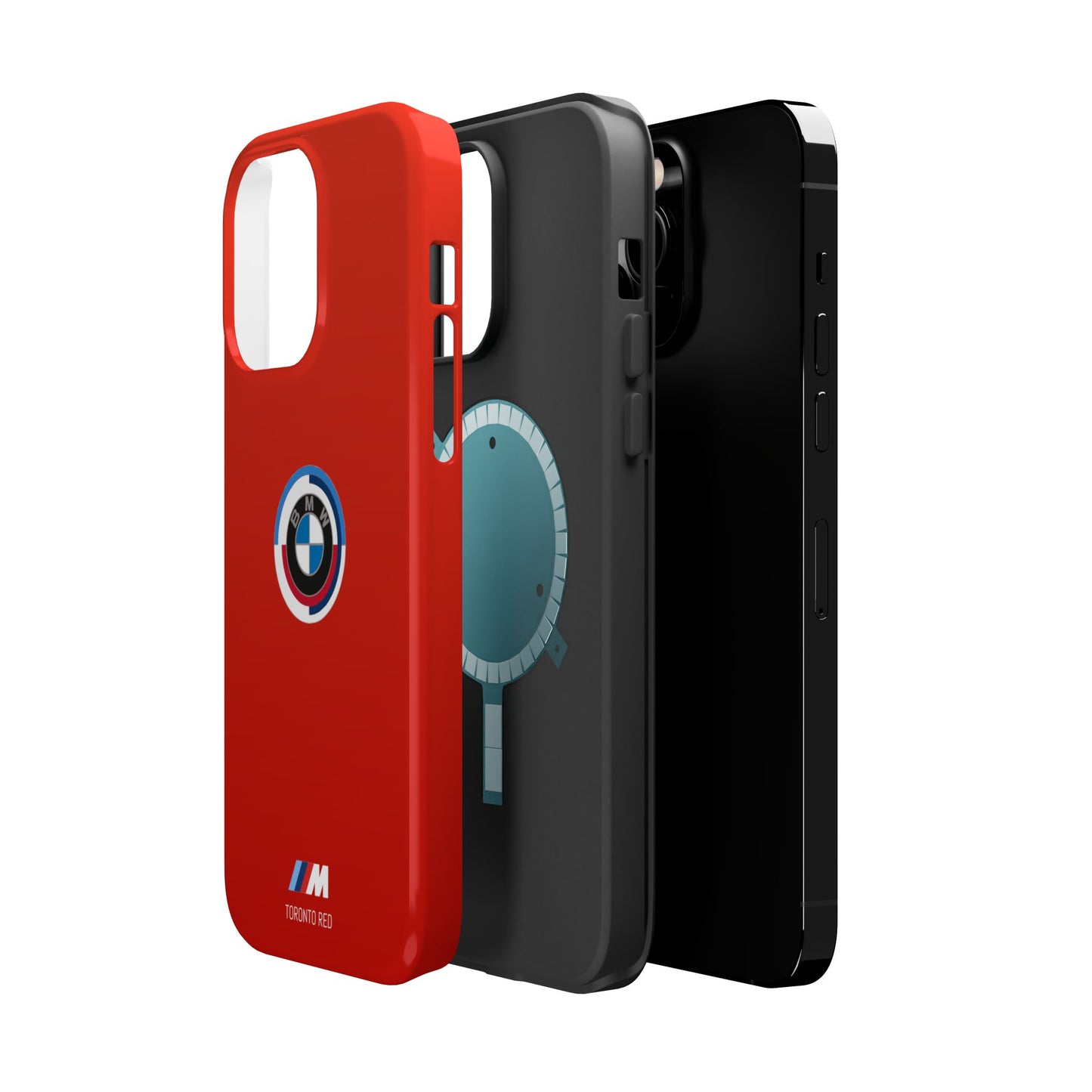 BMW G8X Toronto Red iPhone MagSafe Tough Case - 50 Jahre Logo and M Piping