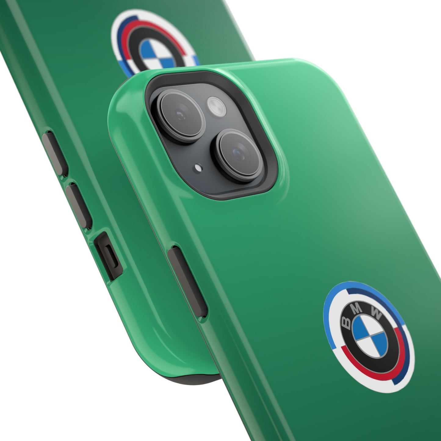 BMW G8X Isle of Man Green iPhone MagSafe Tough Case - 50 Jahre Logo and M Piping