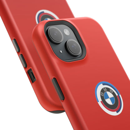 BMW G8X Toronto Red iPhone MagSafe Tough Case - 50 Jahre Logo and M Piping