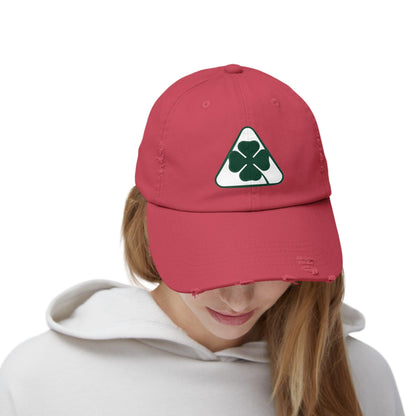 Alfa Romeo Quadrifoglio Hat - Unisex Distressed Cap, Adjustable Fit - Multiple Colors - AI Print Spot