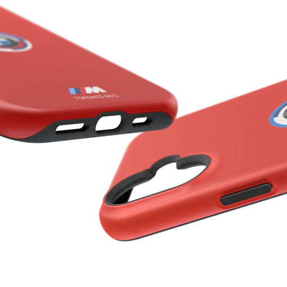 BMW G8X Toronto Red iPhone MagSafe Tough Case - 50 Jahre Logo and M Piping