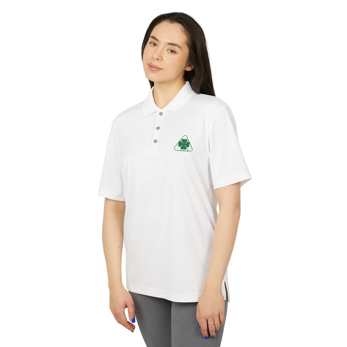 adidas Unisex Performance Polo – Alfa Romeo Quadrifoglio Embroidered