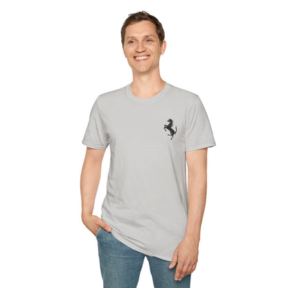 Ferrari Unisex Soft-Style T-Shirt - Prancing Horse & Scuderia Ferrari Logo