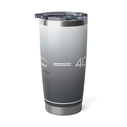 Alfa Romeo 4C Spider Tumbler - 20oz Insulated Travel Mug, Basalt Grey - Ideal for Racing Enthusiasts