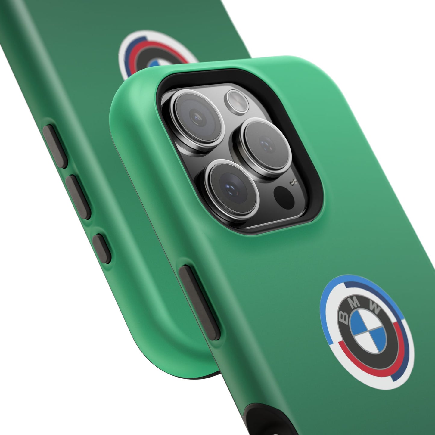 BMW G8X Isle of Man Green iPhone MagSafe Tough Case - 50 Jahre Logo and M Piping