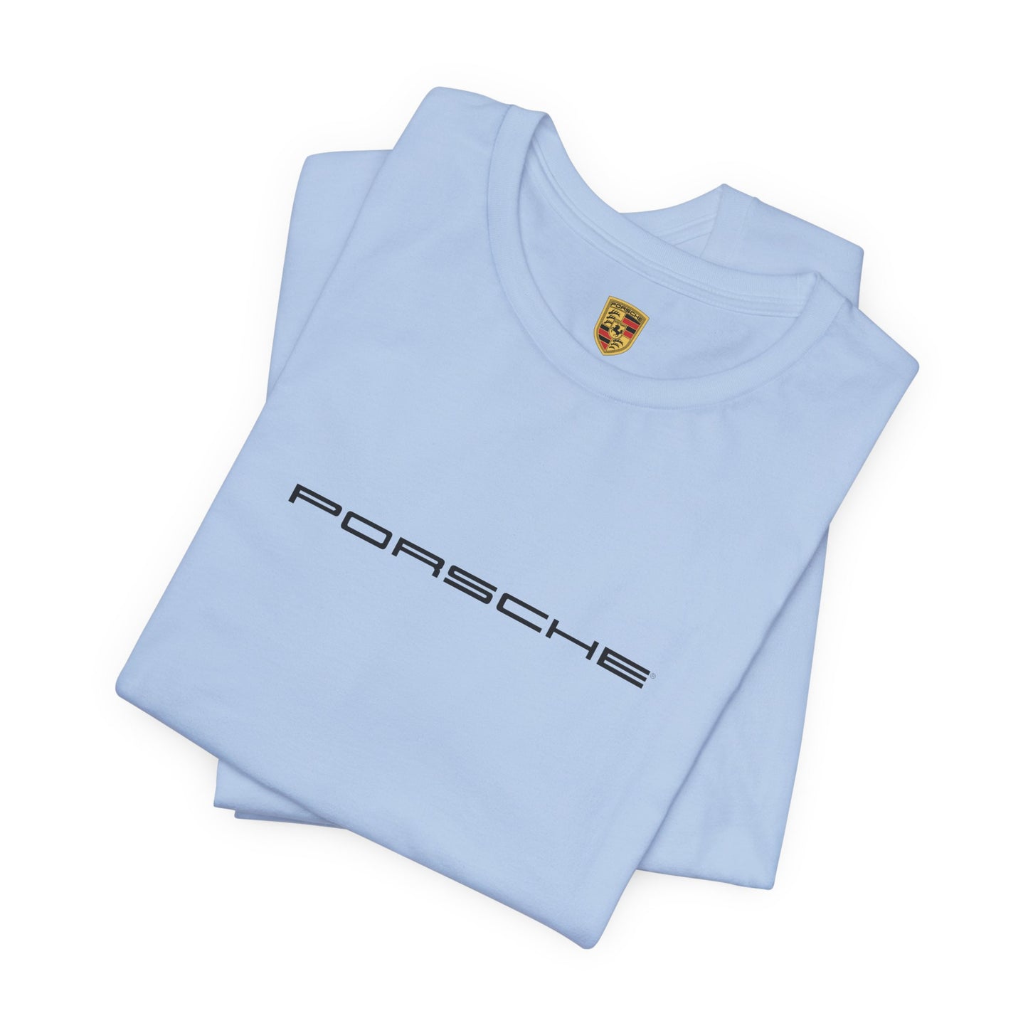 Porsche inspiriertes Logo Bella+Canvas Kurzarm-T-Shirt – 16 Farben – ethisches Unisex-Baumwoll-T-Shirt – hergestellt in den USA