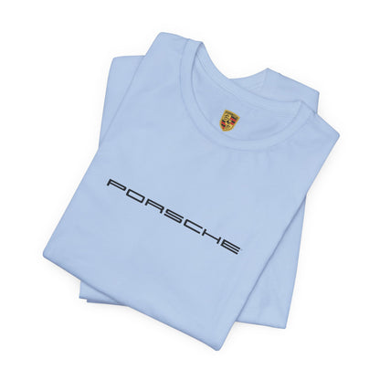 Porsche Inspired Logo Bella+Canvas Short-Sleeve Tee - 16 Colors - Ethical Unisex Cotton T-Shirt - Made in USA