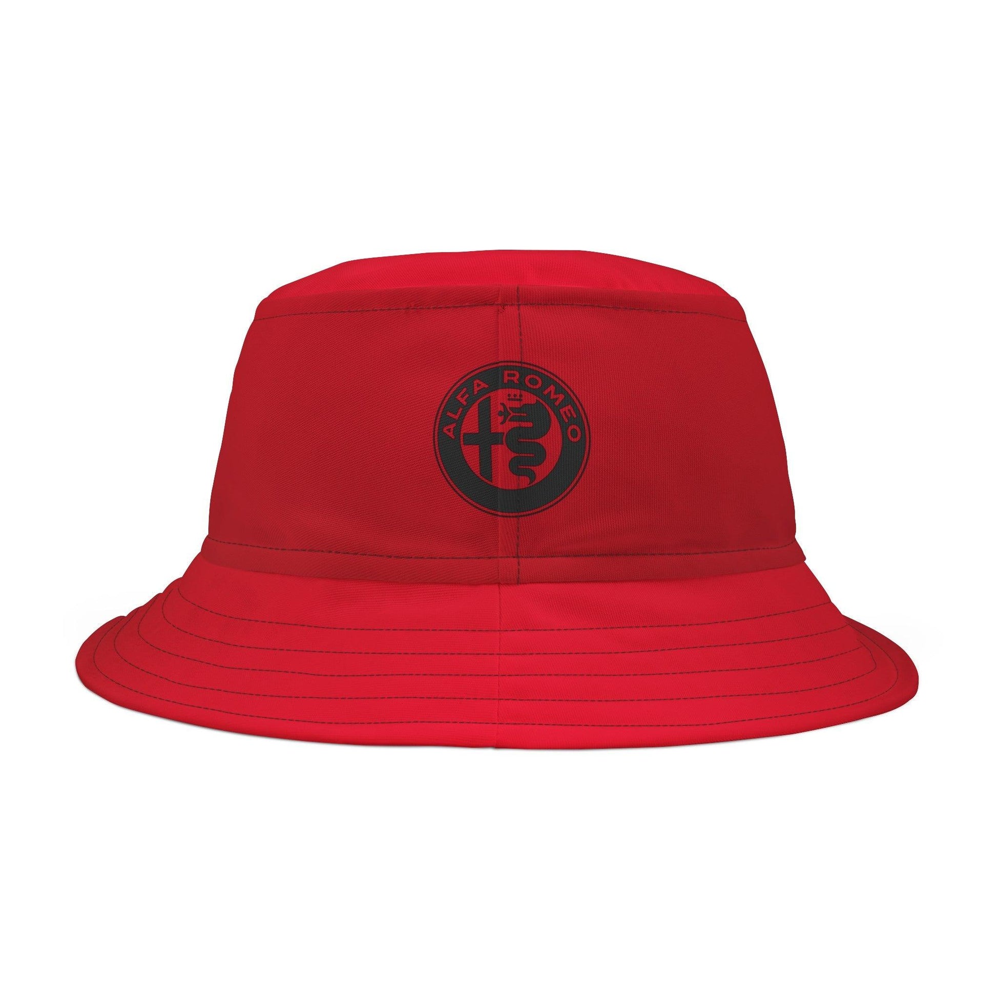 Alfa Romeo 4C Bucket Hat - Rosso Competizione Red, Made in USA - AI Print Spot