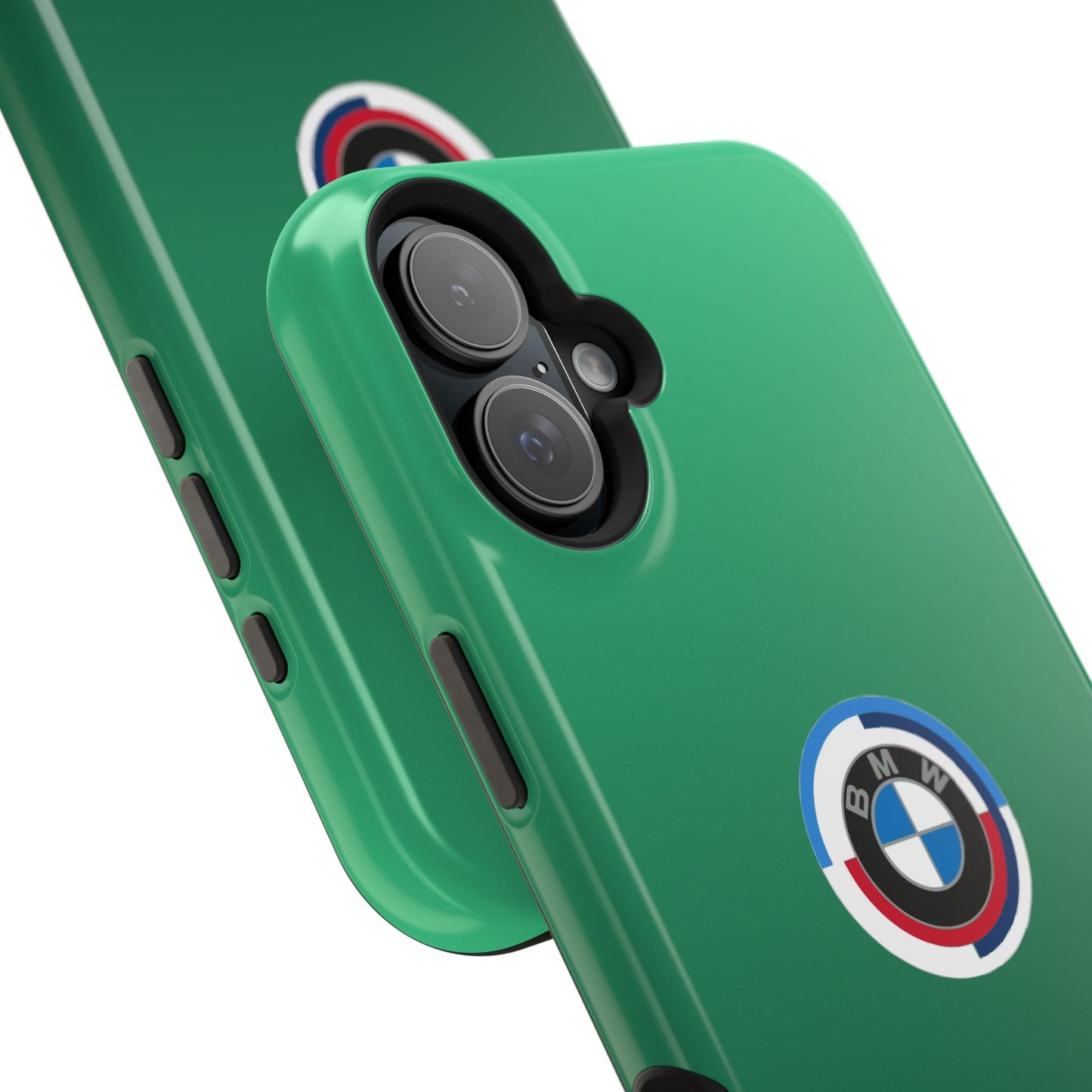 BMW G8X Isle of Man Green iPhone MagSafe Tough Case - 50 Jahre Logo and M Piping