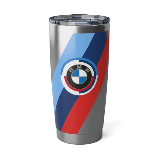 BMW M Series 20oz Tumbler - Silver Steel Finish - M Logo & Piping - Collector’s Edition - Stainless Steel Travel Cup - G8X Enthusiast