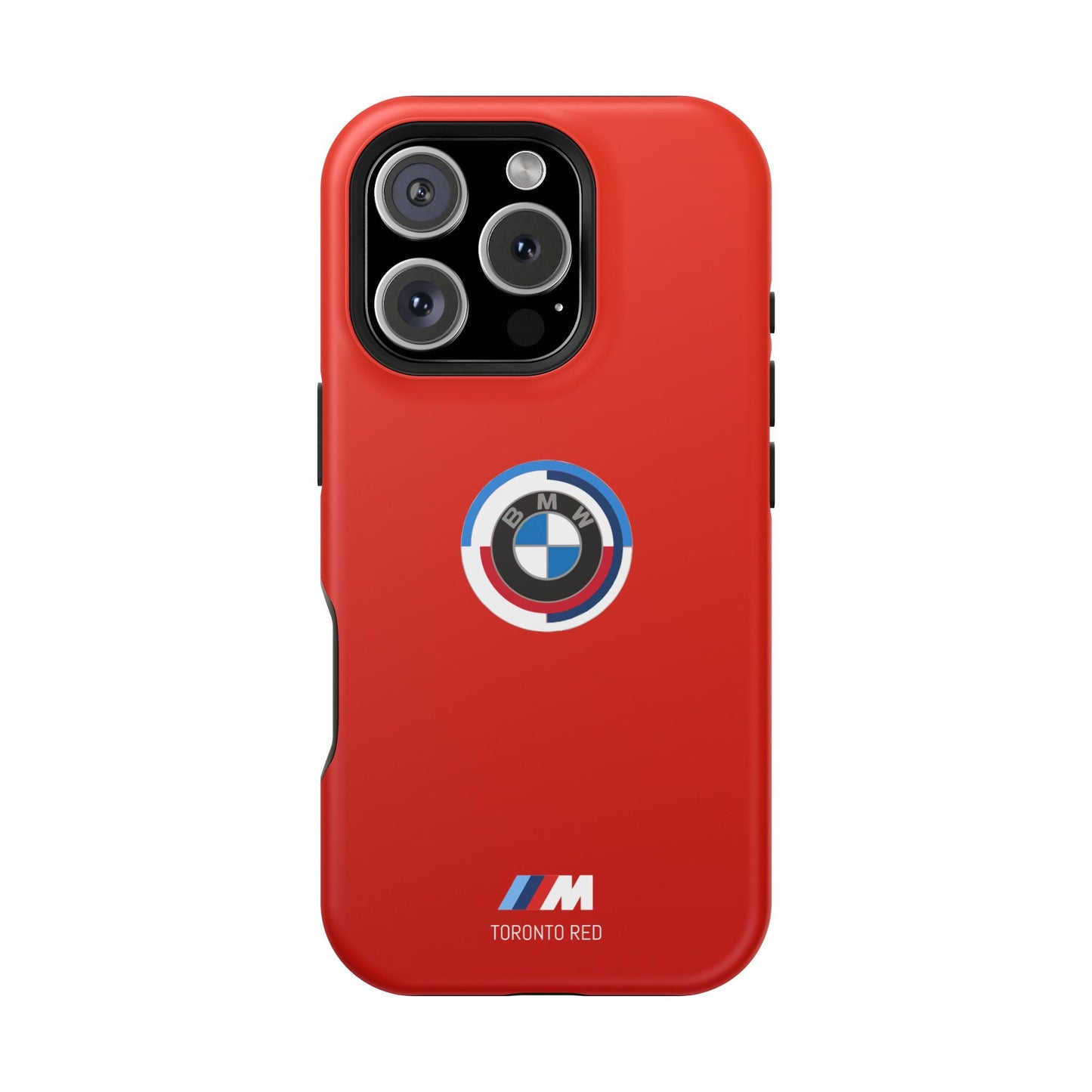 BMW G8X Toronto Red iPhone MagSafe Tough Case - 50 Jahre Logo and M Piping