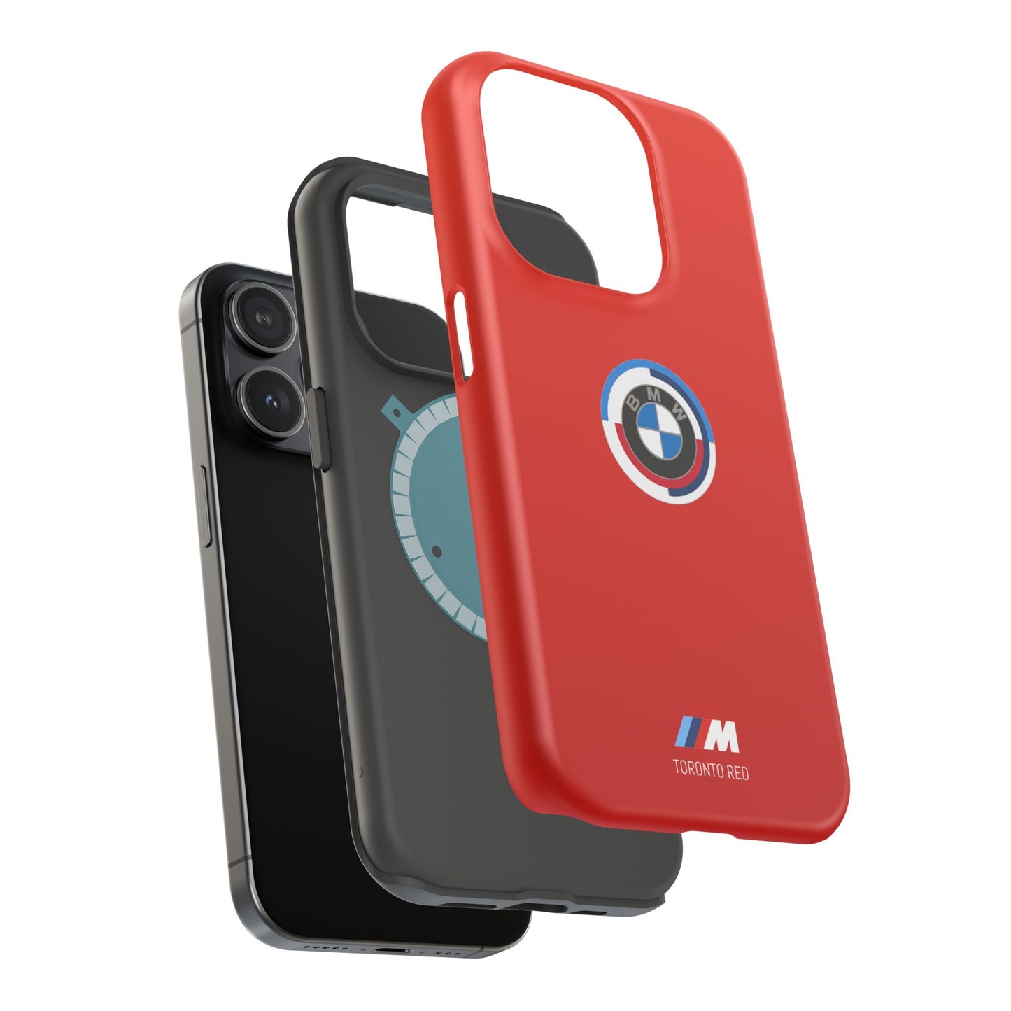 BMW G8X Toronto Red iPhone MagSafe Tough Case - 50 Jahre Logo and M Piping