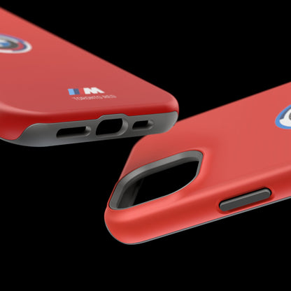 BMW G8X Toronto Red iPhone MagSafe Tough Case - 50 Jahre Logo and M Piping