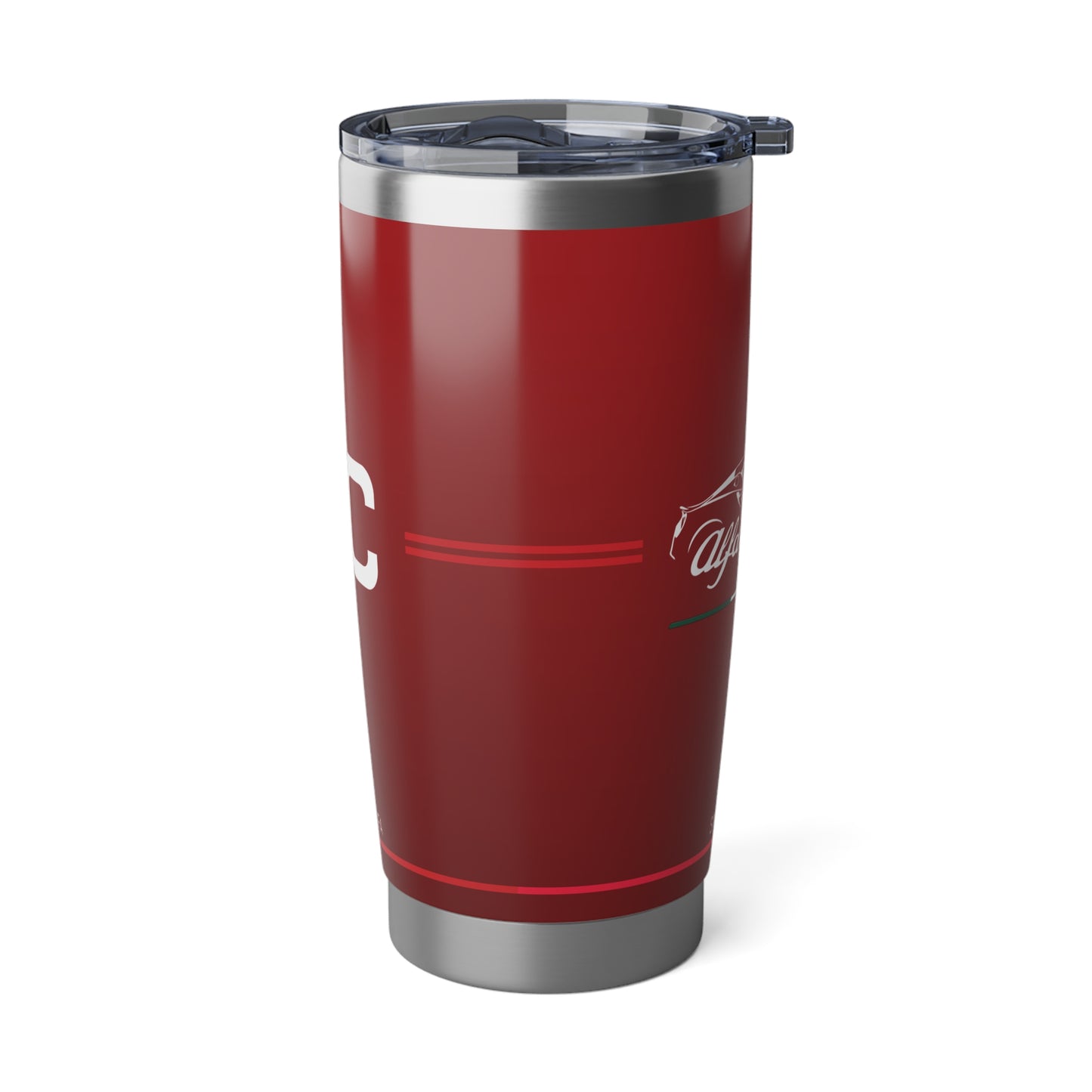 Alfa Romeo 4C Tumbler - 20oz Insulated Travel Mug, Rosso Alfa - Ideal for Racing Enthusiasts