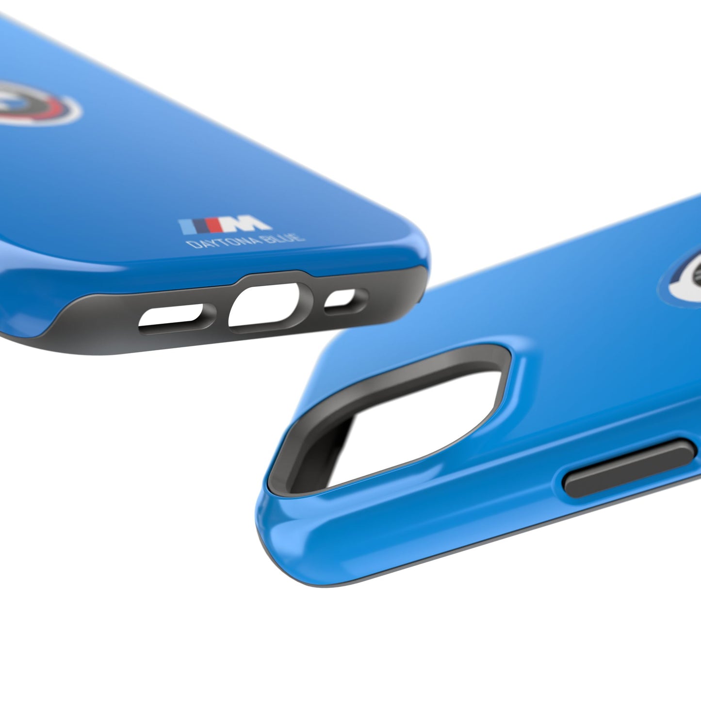 BMW G8X Daytona Blue iPhone MagSafe Tough Case - 50 Jahre Logo and M Piping