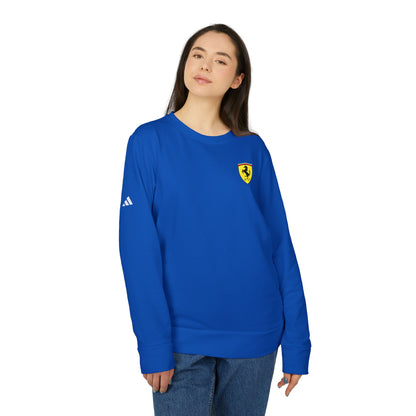 adidas Unisex Fleece Sweatshirt with Ferrari Scuderia Logo – Premium Comfort Meets Racing Style