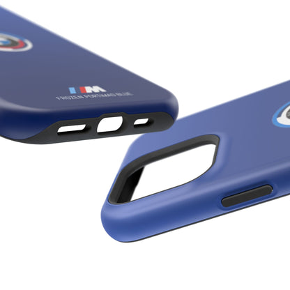 BMW G8X Frozen Portimao Blue iPhone MagSafe Tough Case - 50 Jahre Logo and M Piping