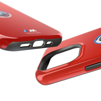 BMW G8X Toronto Red iPhone MagSafe Tough Case - 50 Jahre Logo and M Piping