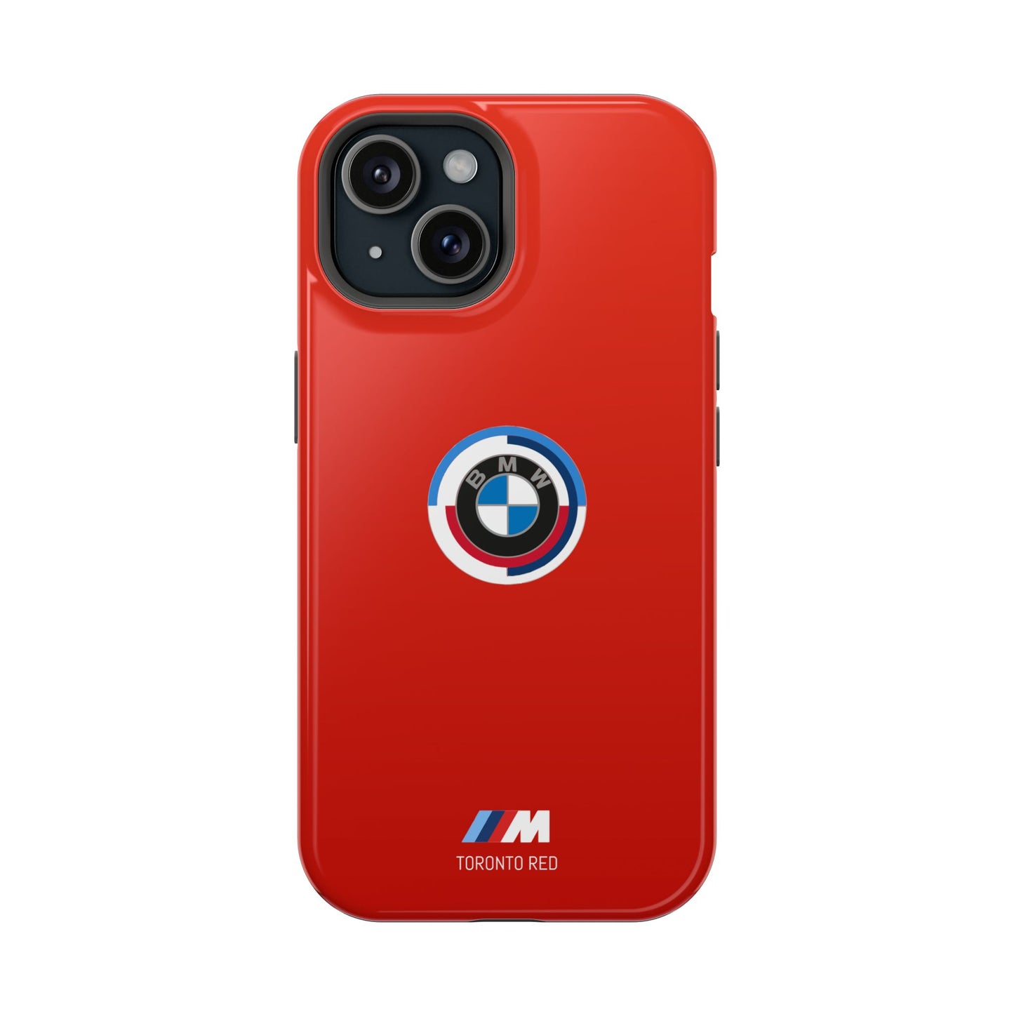 BMW G8X Toronto Red iPhone MagSafe Tough Case - 50 Jahre Logo and M Piping