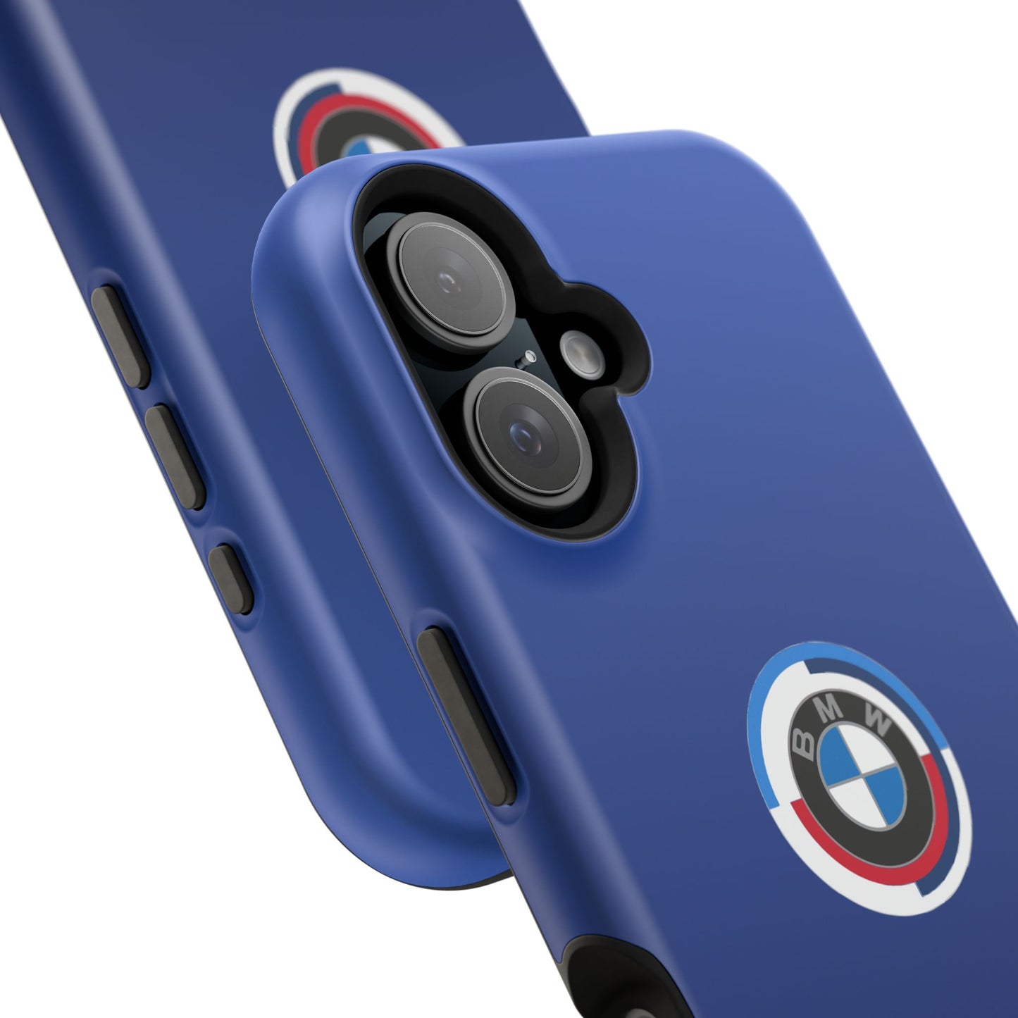 BMW G8X Frozen Portimao Blue iPhone MagSafe Tough Case - 50 Jahre Logo and M Piping