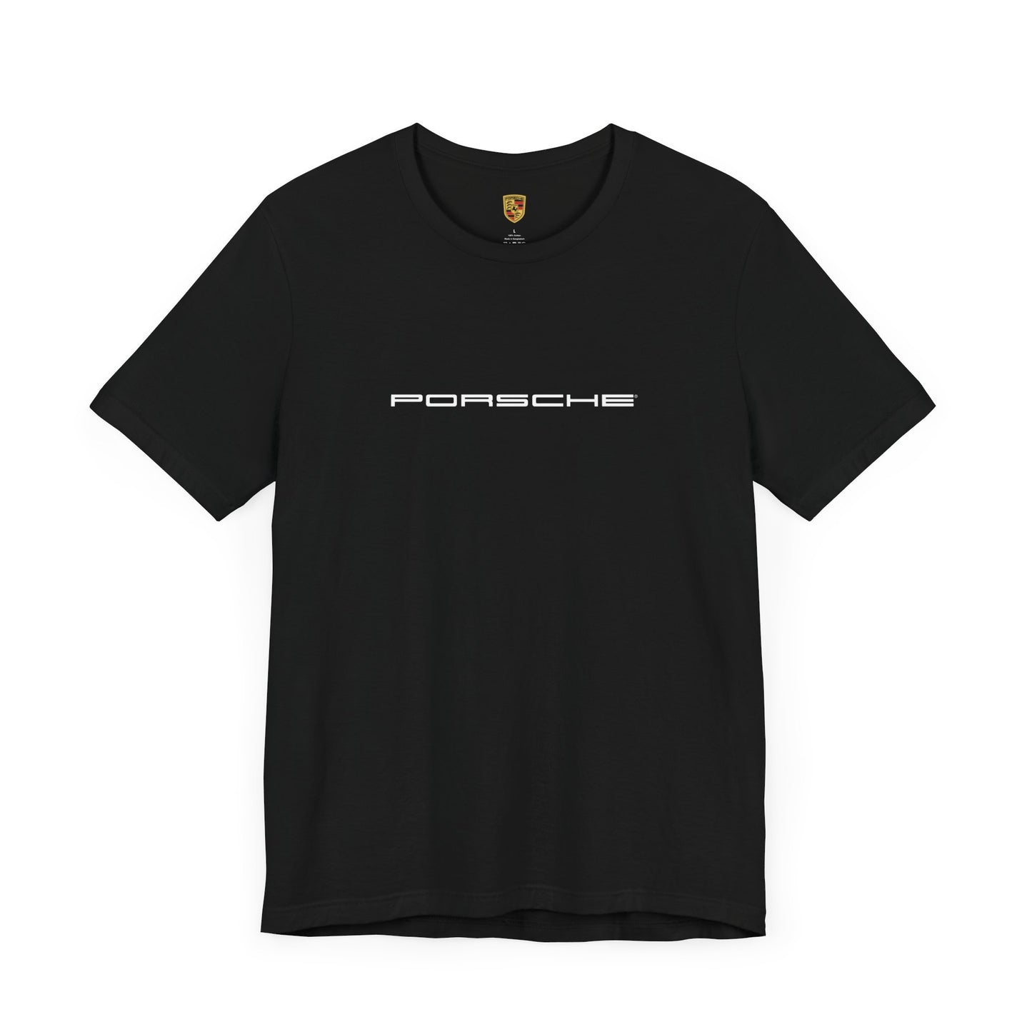 Porsche Inspired Logo Bella+Canvas Short-Sleeve Tee - 16 Colors - Ethical Unisex Cotton T-Shirt - Made in USA