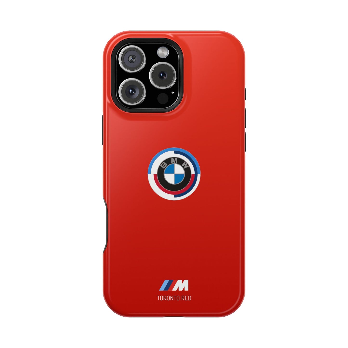 BMW G8X Toronto Red iPhone MagSafe Tough Case - 50 Jahre Logo and M Piping