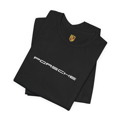 Porsche Inspired Logo Bella+Canvas Short-Sleeve Tee - 16 Colors - Ethical Unisex Cotton T-Shirt - Made in USA