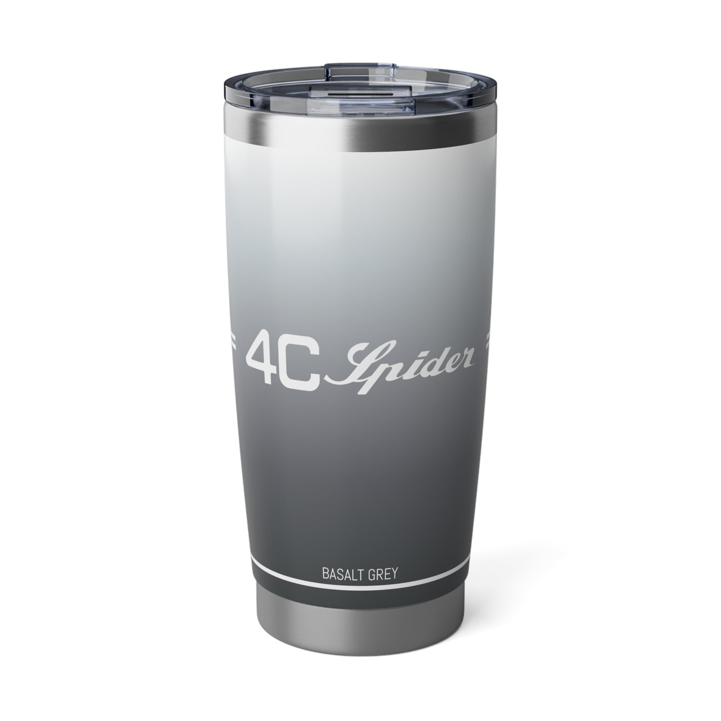 Alfa Romeo 4C Spider Tumbler - 20oz Insulated Travel Mug, Basalt Grey - Ideal for Racing Enthusiasts