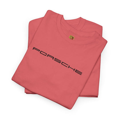 Porsche Unisex Heavy Cotton Tee - Casual Automotive Summer Style Shirt - 13 Colors