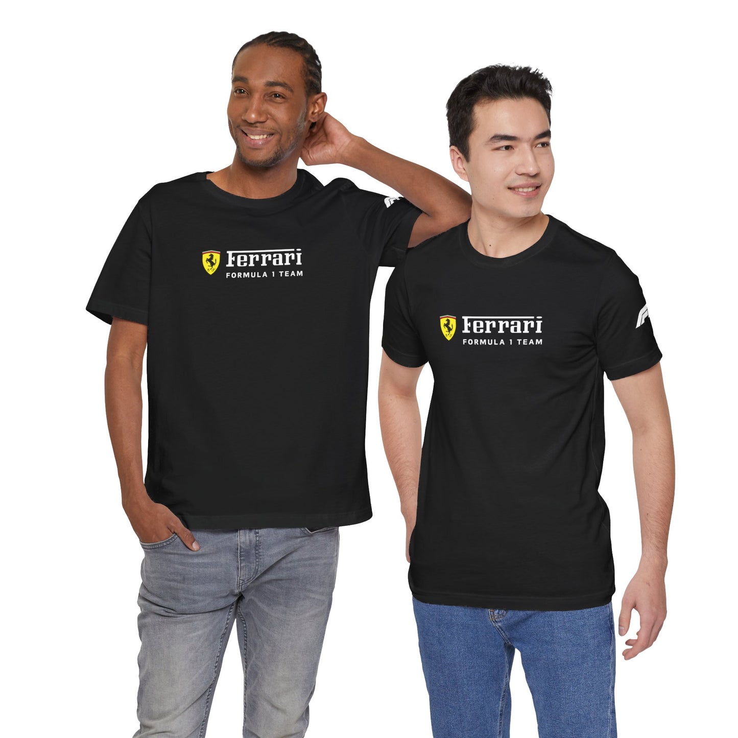 Ferrari Unisex Bella+Canva Ultra Soft Tee - Estilo cómodo - Scuderia y equipo de Fórmula 1 - Regalo para los entusiastas del automóvil - Car Show Gear