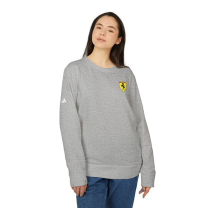 adidas Unisex Fleece Sweatshirt with Ferrari Scuderia Logo – Premium Comfort Meets Racing Style