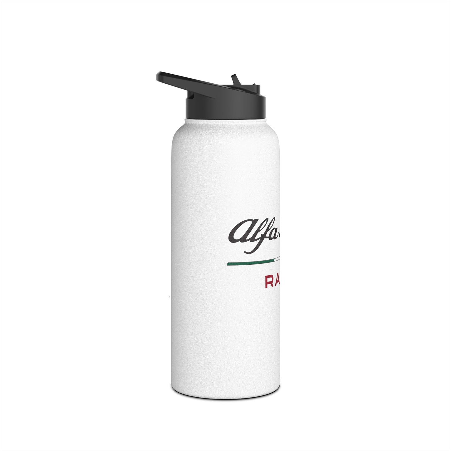 Alfa Romeo F1 Livery Offizieller 2023 weißer Edelstahl-Wasserflaschenbecher – individuell, personalisiert