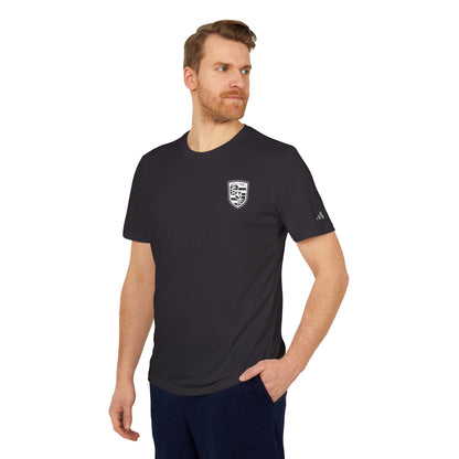 Porsche Crest Athletic Crewneck T-Shirt - adidas 3-Stripes Gear