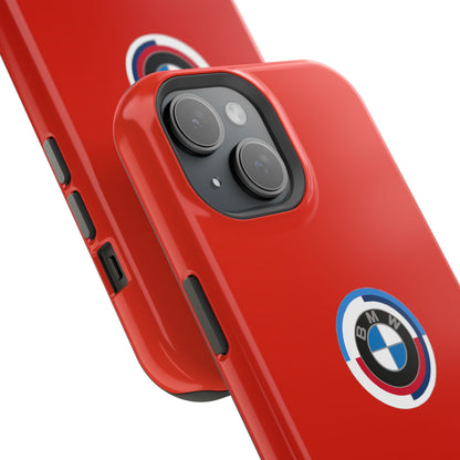 BMW G8X Toronto Red iPhone MagSafe Tough Case - 50 Jahre Logo and M Piping