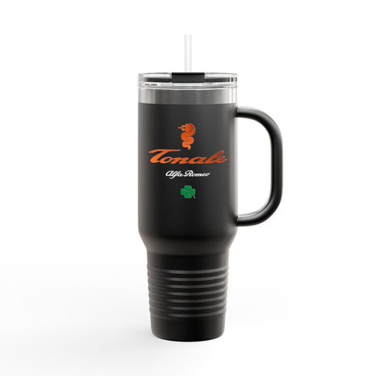 Alfa Romeo Tonale in Fiery Orange 40oz Powder-Coated Insulated Travel Mug – Black or White Options