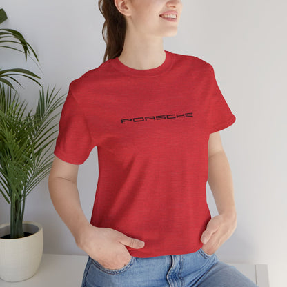 Porsche Inspired Logo Bella+Canvas Short-Sleeve Tee - 16 Colors - Ethical Unisex Cotton T-Shirt - Made in USA