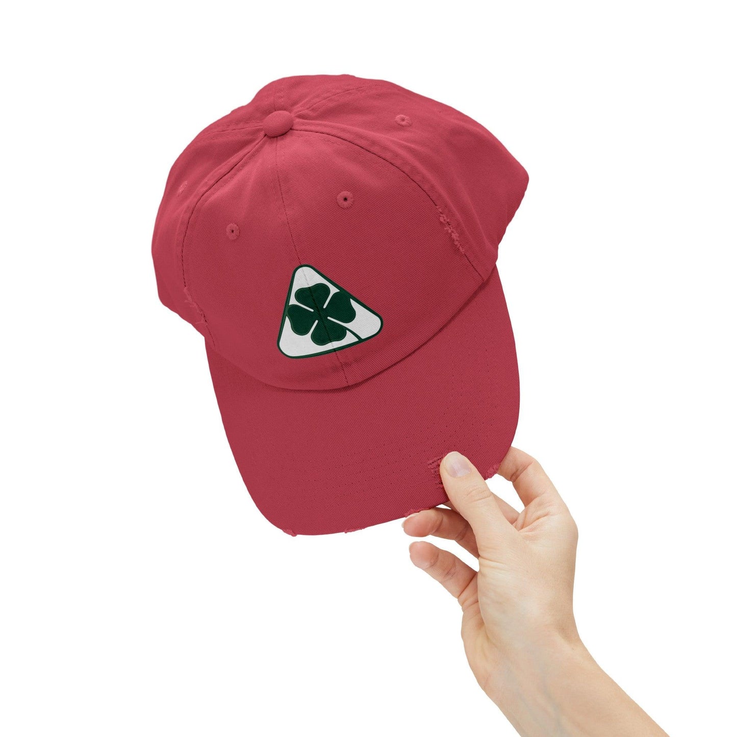 Alfa Romeo Quadrifoglio Hat - Unisex Distressed Cap, Adjustable Fit - Multiple Colors - AI Print Spot