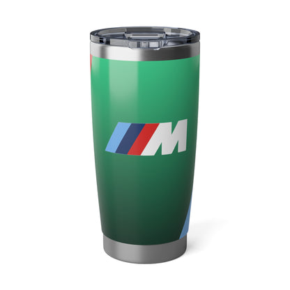 BMW 20oz Tumbler in M3 Isle of Man Green – 50 Jahre – M Paspelierung &amp; Logo – Limited Edition – Edelstahl – Autoliebhaber