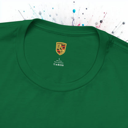 Porsche Inspired Logo Bella+Canvas Short-Sleeve Tee - 16 Colors - Ethical Unisex Cotton T-Shirt - Made in USA