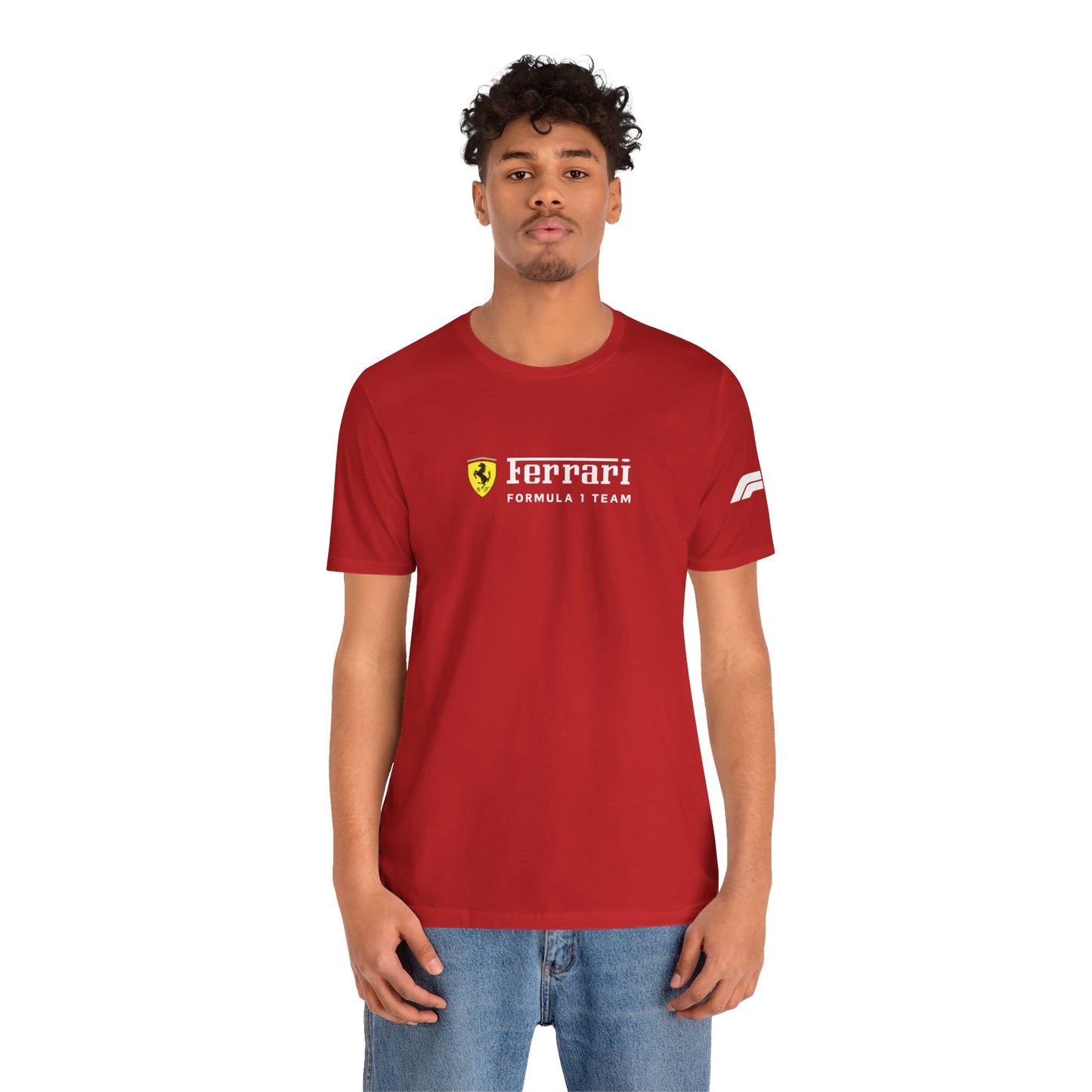 Ferrari Unisex Bella+Canva Ultra Soft T-Shirt – Bequemer Stil – Scuderia und Formel-1-Team – Geschenk für den Auto-Enthusiasten – Auto-Show-Ausrüstung