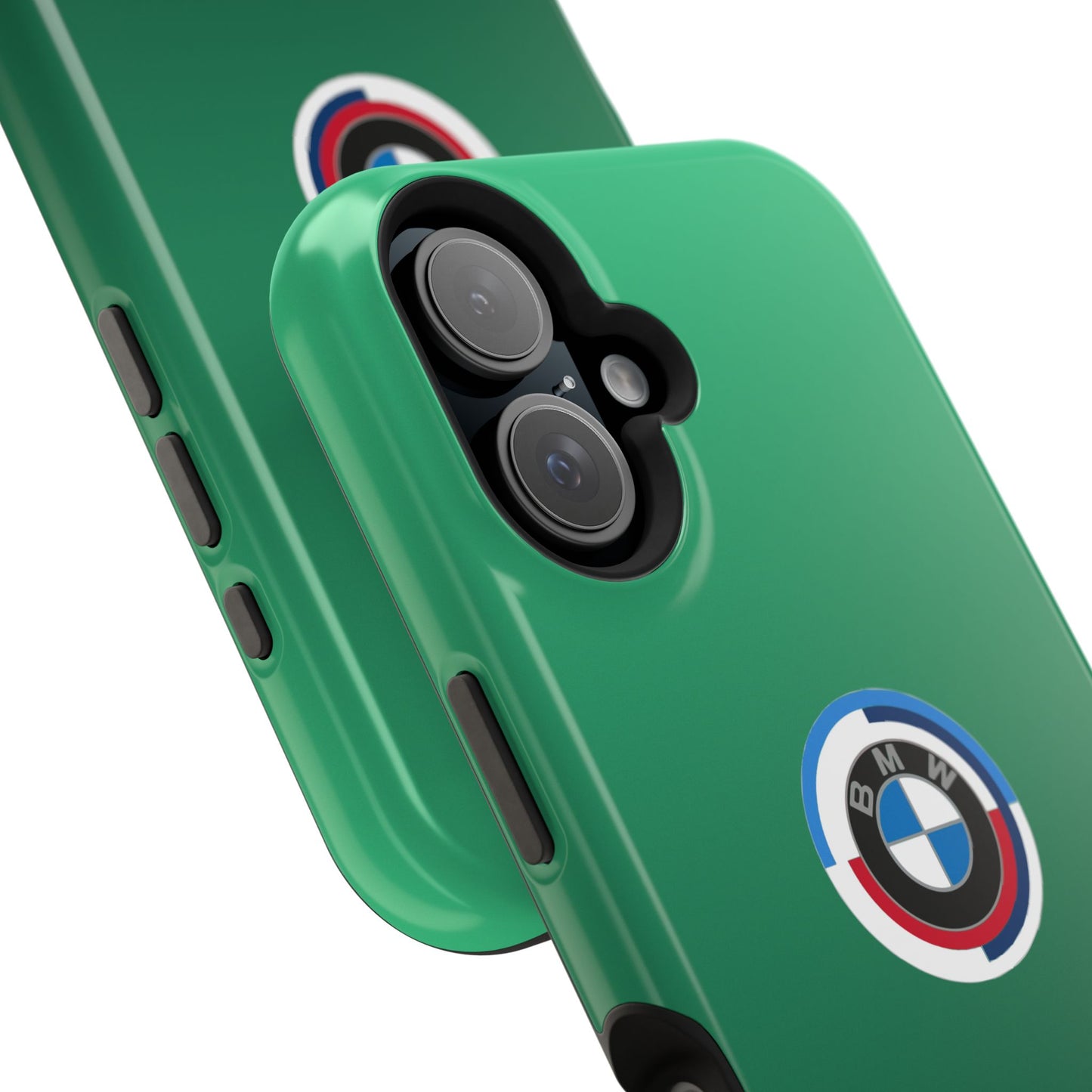 BMW G8X Isle of Man Green iPhone MagSafe Tough Case - 50 Jahre Logo and M Piping