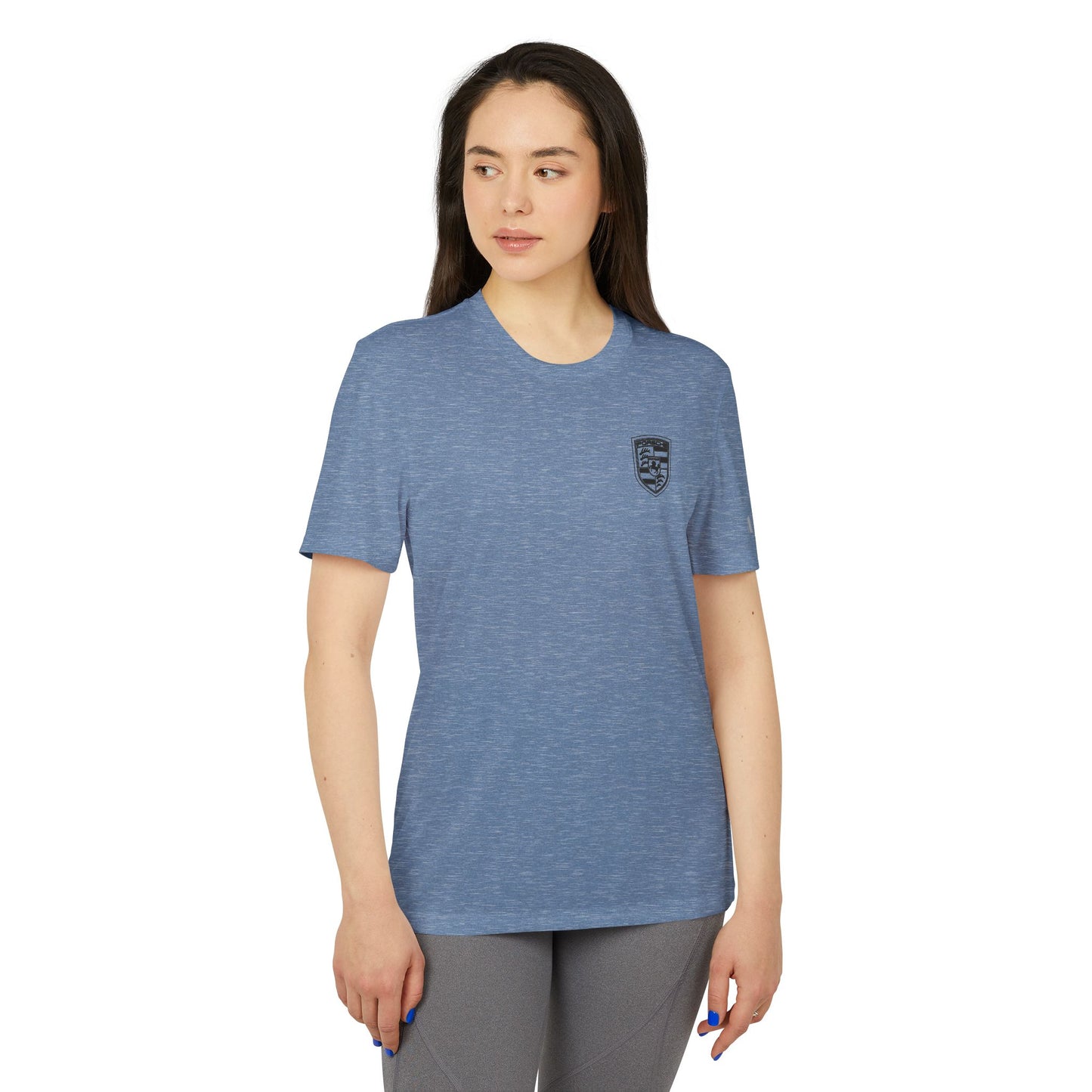 Porsche Crest Athletic Crewneck T-Shirt - adidas 3-Stripes Gear