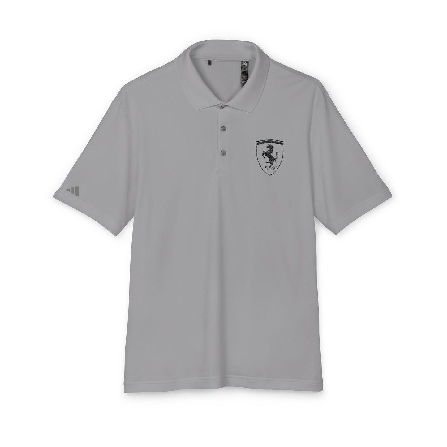 adidas Unisex Performance Polo with Ferrari Scuderia Silhouette Embroidery – Stylish & Functional - Multiple Colors