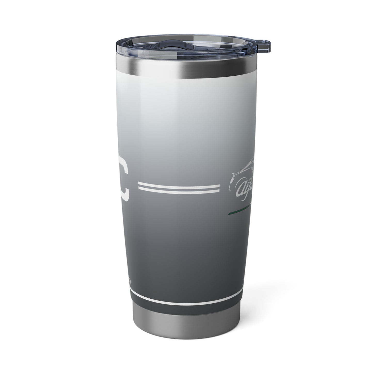 Alfa Romeo 4C Tumbler - 20oz Insulated Travel Mug, Basalt Grey - Ideal for Racing Enthusiasts