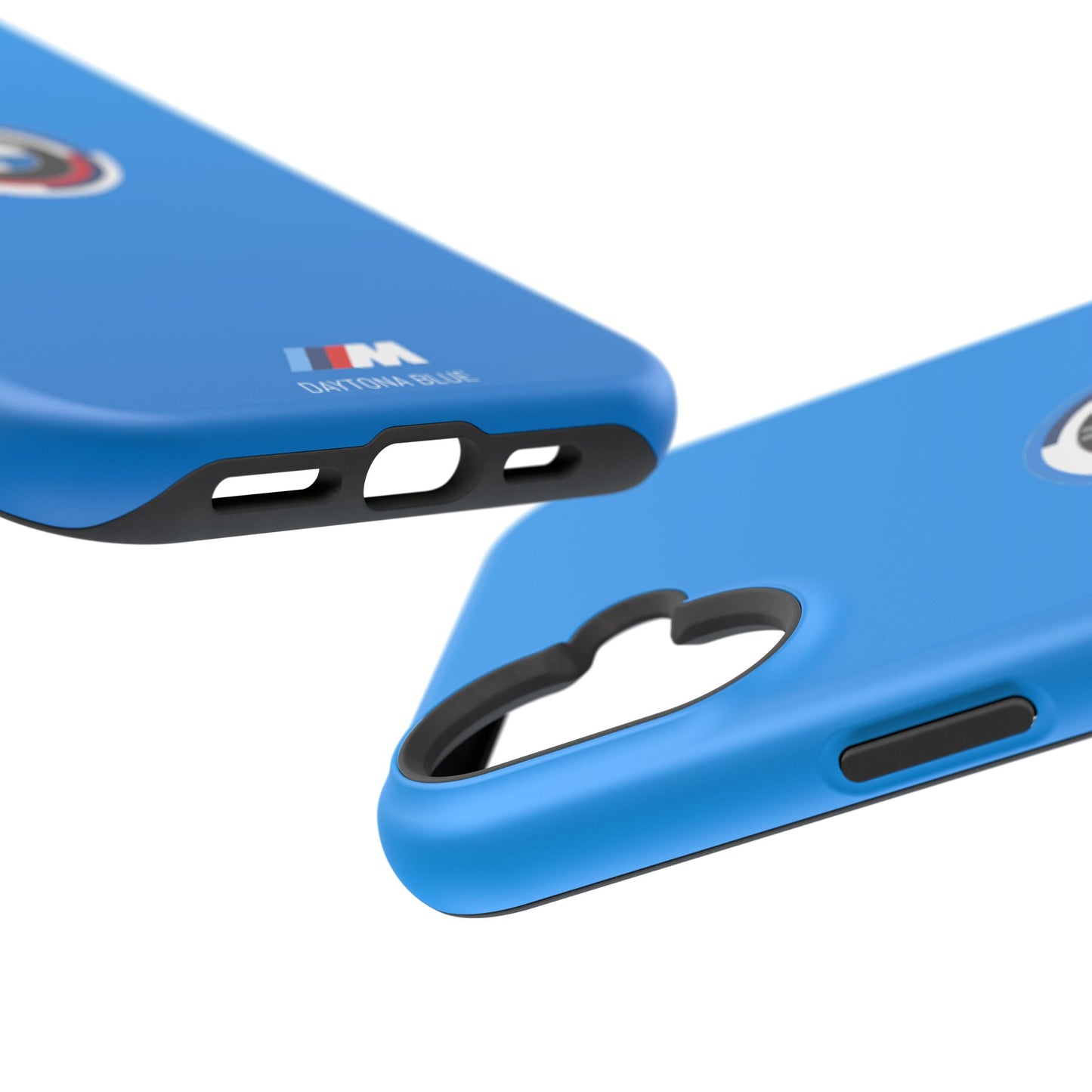 BMW G8X Daytona Blue iPhone MagSafe Tough Case - 50 Jahre Logo and M Piping