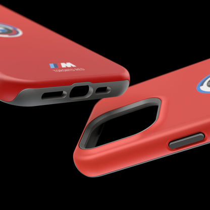 BMW G8X Toronto Red iPhone MagSafe Tough Case - 50 Jahre Logo and M Piping